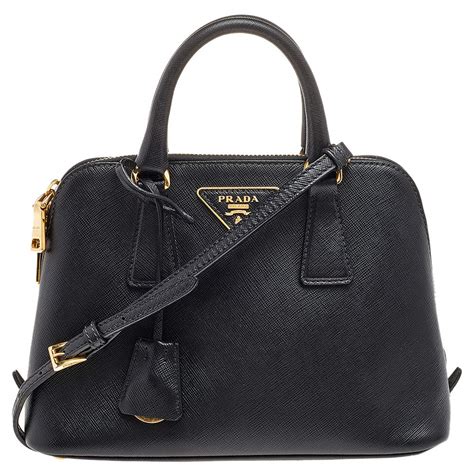 prada saffiano promenade|Black Saffiano Leather Shoulder Bag .